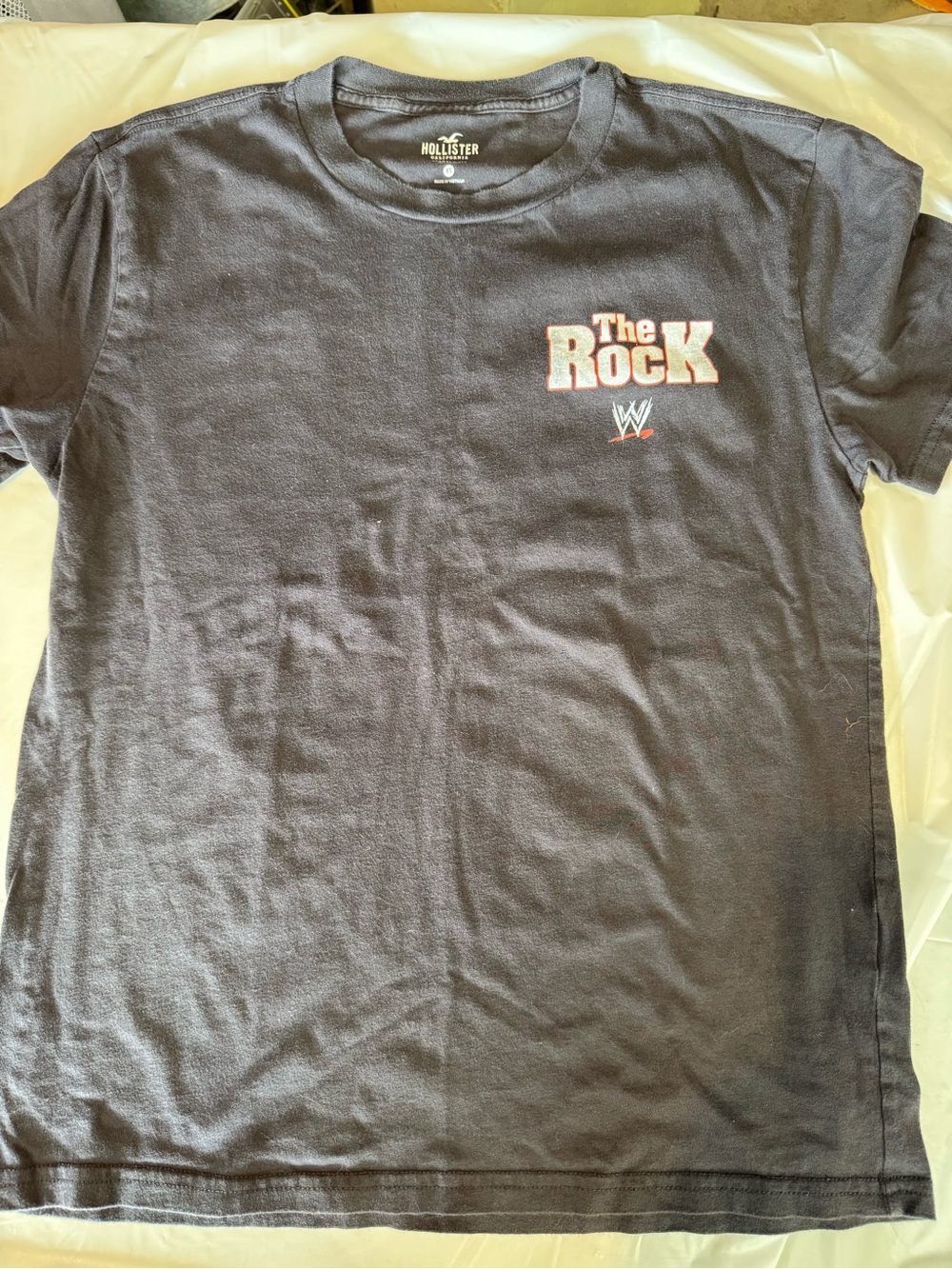 Hollister Black "The Rock" WWE Short-Sleeve Tee